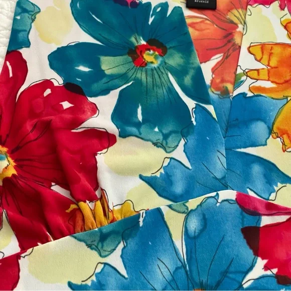 Rafaella Petites Top Floral Sleeveless Size M - Picture 6 of 13